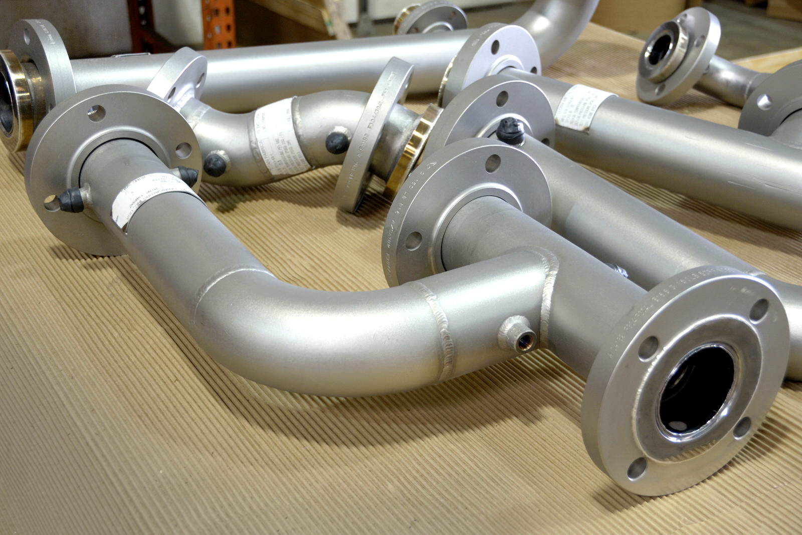 Titan Metal Fabricators tantalum lined pipe spool design to reduce joints and gaskets