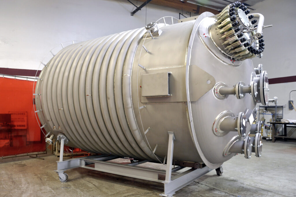 titanium grade 2 jacketed reactor pressure vessel with titanium